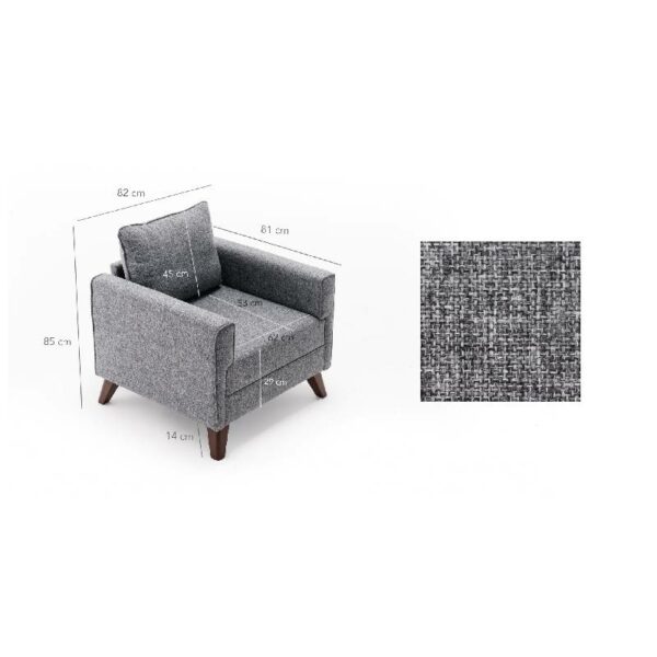 Bella Armchair - Gey-2