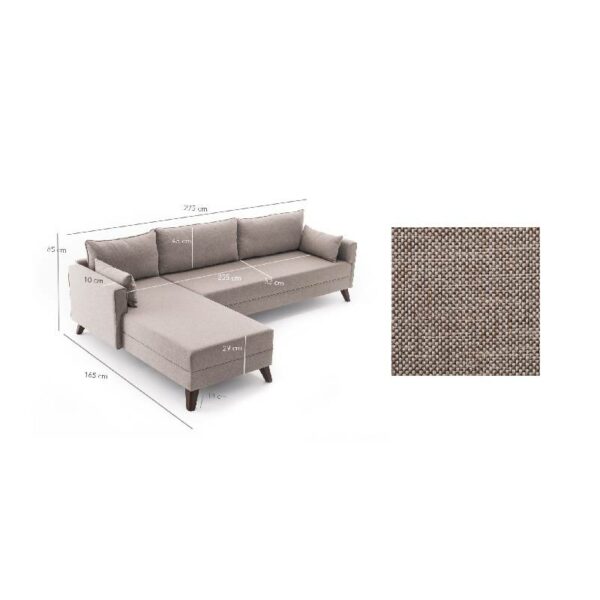 Bella Corner Sofa Left 1 - Cream-2