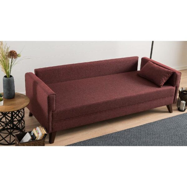 Bella Sofa For 3 Pr - Claret Red-4