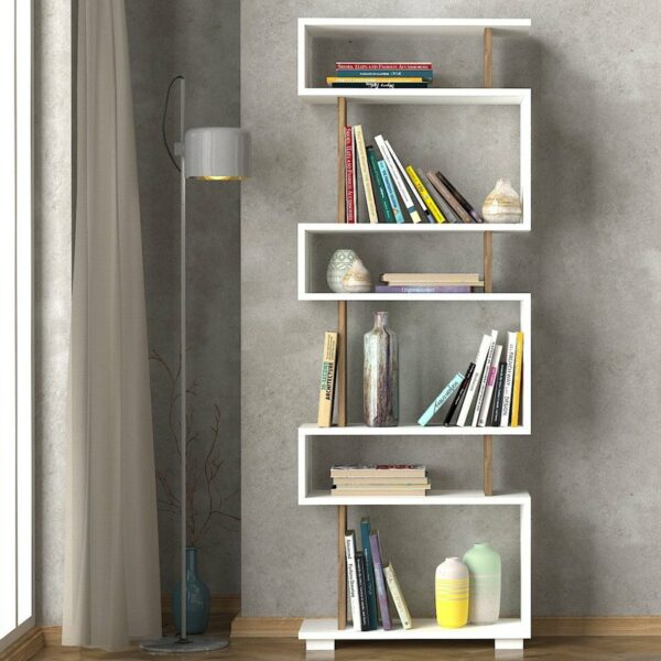 Blok - White, Walnut-2