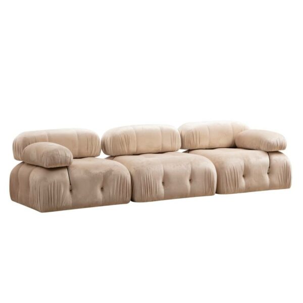 Bubble 3 Seater ( L1-O1-1R) - Velvet-1