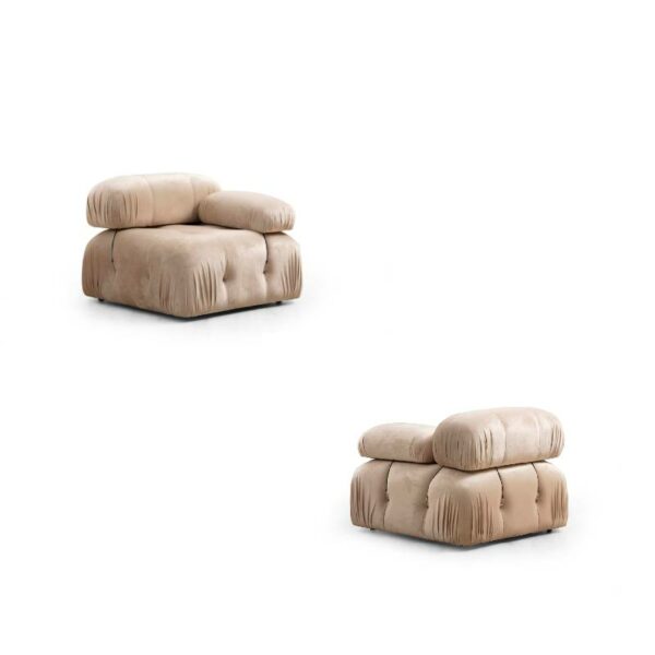 Bubble 3 Seater ( L1-O1-1R) - Velvet-4