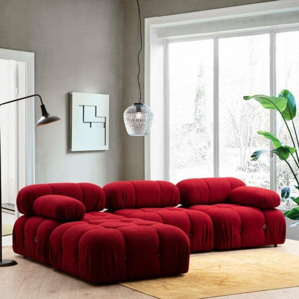 Bubble Pouffe - Red-4