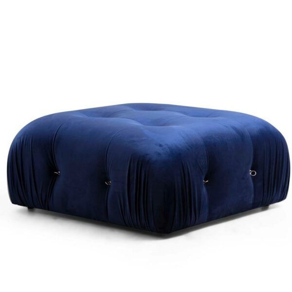 Bubble Pouffe - Velvet Blue-1