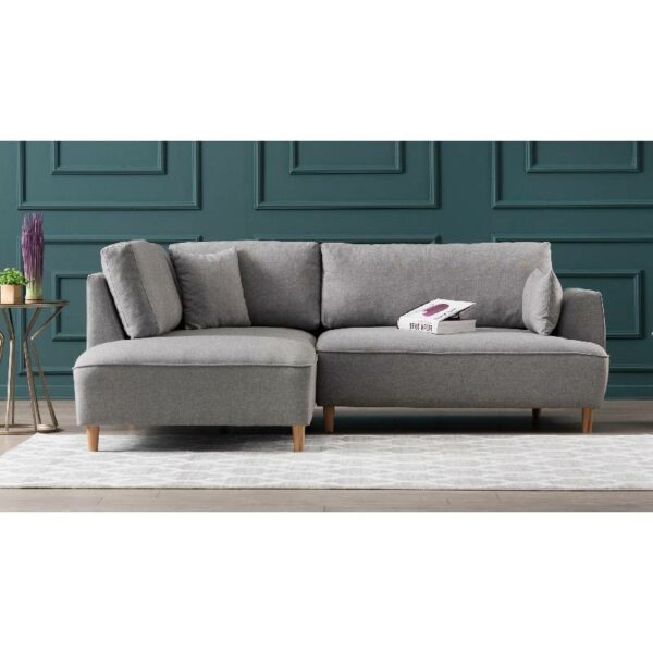 Felix Extra Soft Corner Sofa Left - Light Grey-2