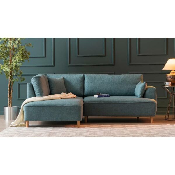 Felix Extra Soft Corner Sofa Left - Turquoise-2