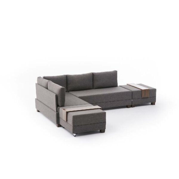 Fly Corner Sofa Bed Left - Brown-6