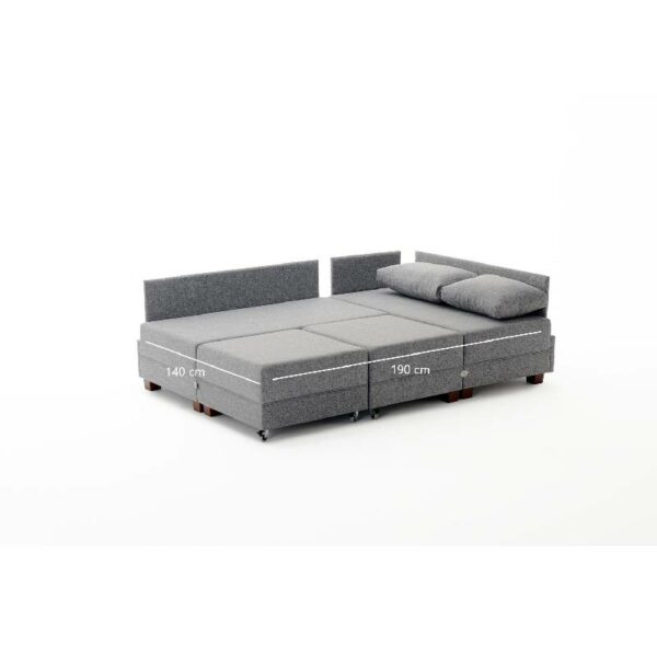 Fly Corner Sofa Bed Left - Grey-4