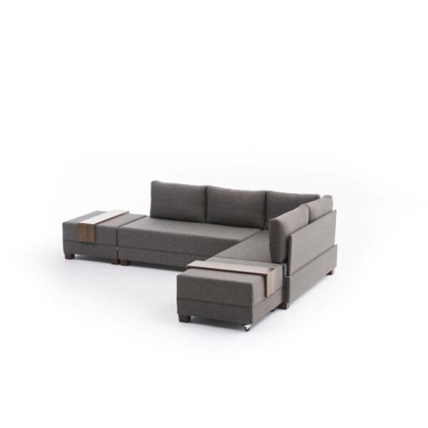 Fly Corner Sofa Bed Right- Brown-5