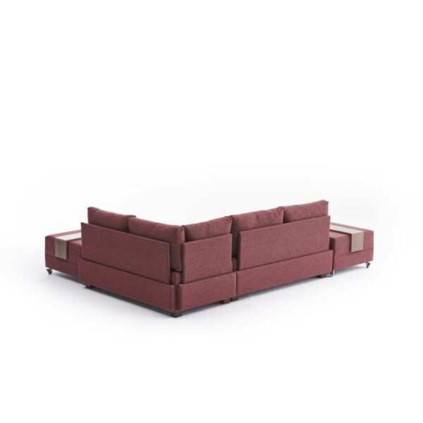 Fly Corner Sofa Bed Right - Claret Red-6