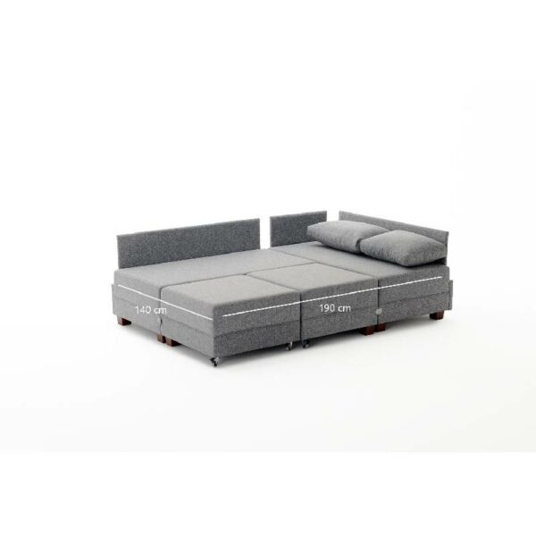 Fly Corner Sofa Bed Right- Grey-1