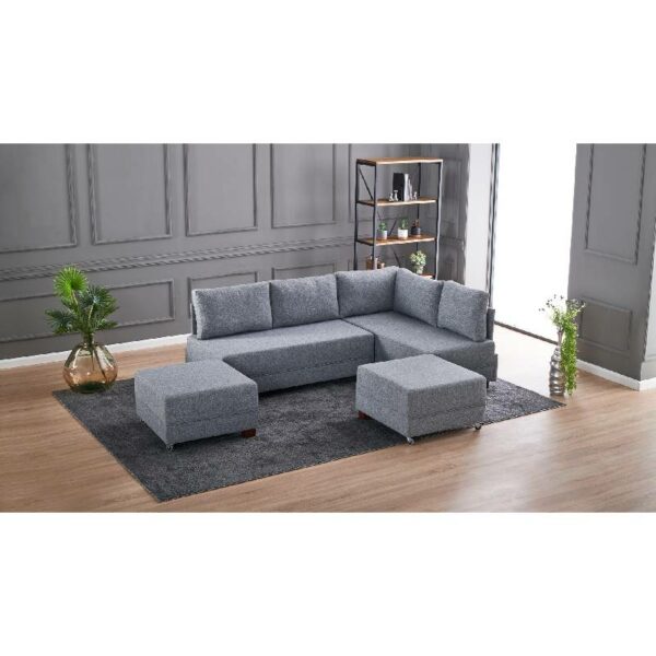 Fly Corner Sofa Bed Right- Grey-3