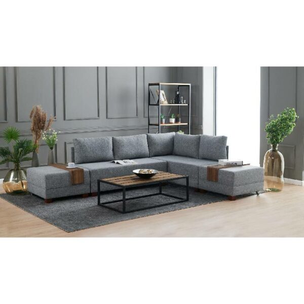 Fly Corner Sofa Bed Right- Grey