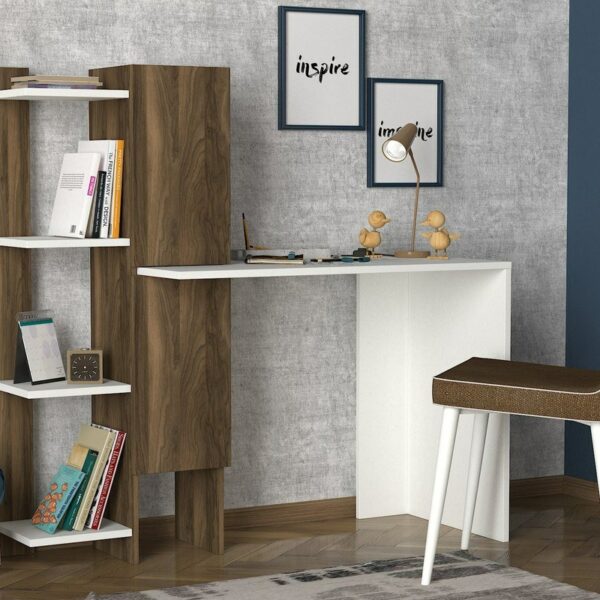 Gina - White, Walnut-2