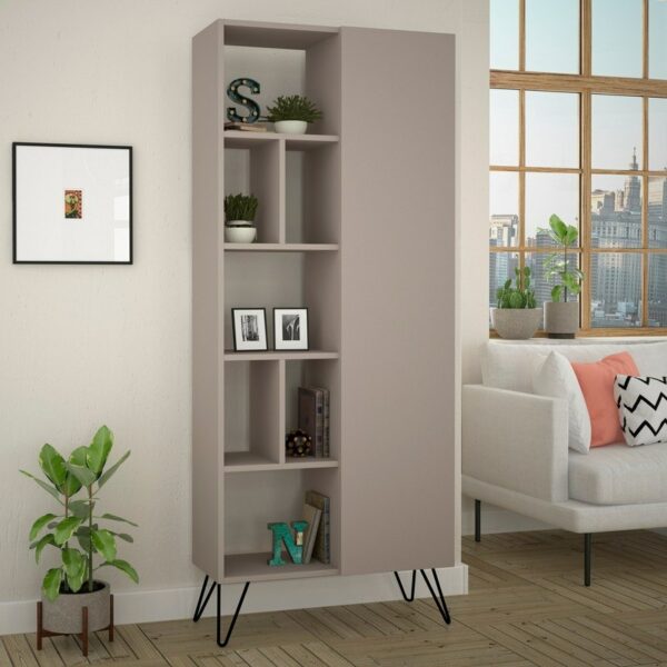 Jedda Bookcase - Light Mocha