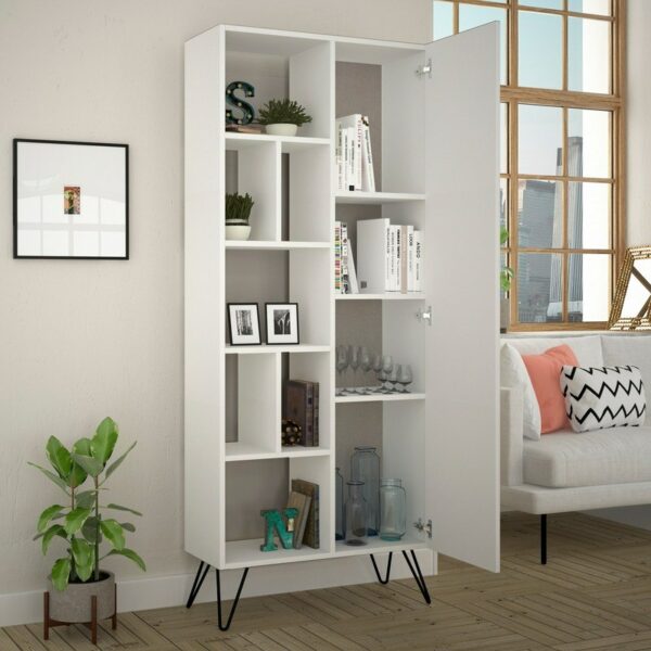 Jedda Bookcase - White-2