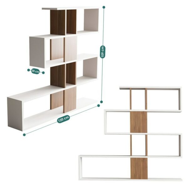 Karlin - White, Walnut-4