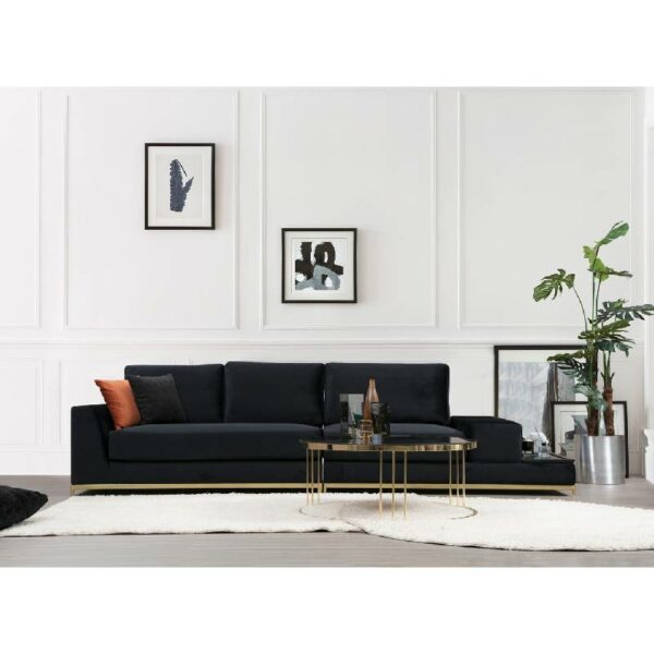 Line With Side Table - Black-2