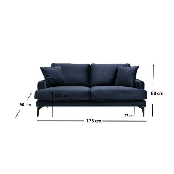 Papira 2 Seater - Navy Blue-5