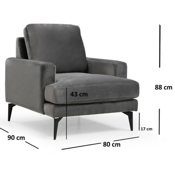 Papira Armchair - Anthracite-1