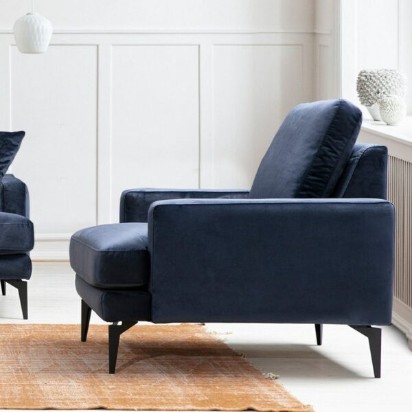 Papira Armchair - Navy Blue-2