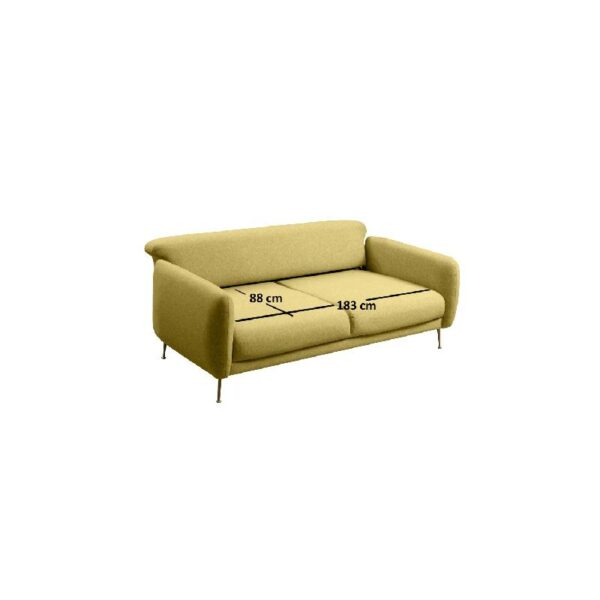 Sevilla 3 Seater - Yellow-2