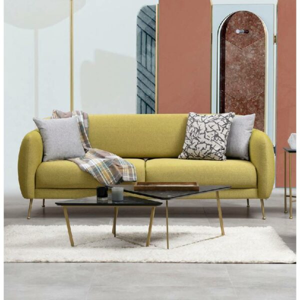 Sevilla 3 Seater - Yellow-3