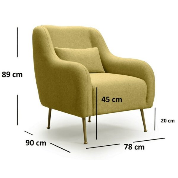 Sevilla Armchair - Yellow-1