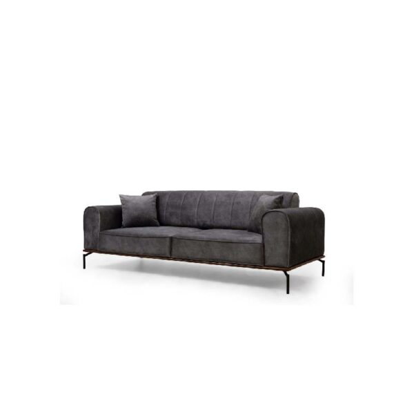 Siesta Plain Back 3 Seater - Anthracite-3