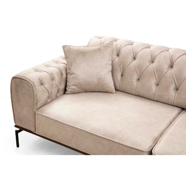 Siesta With Capitone 3 Seater - Cream-1