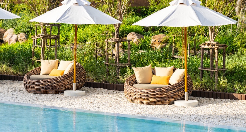 поставяне на основа за чадър