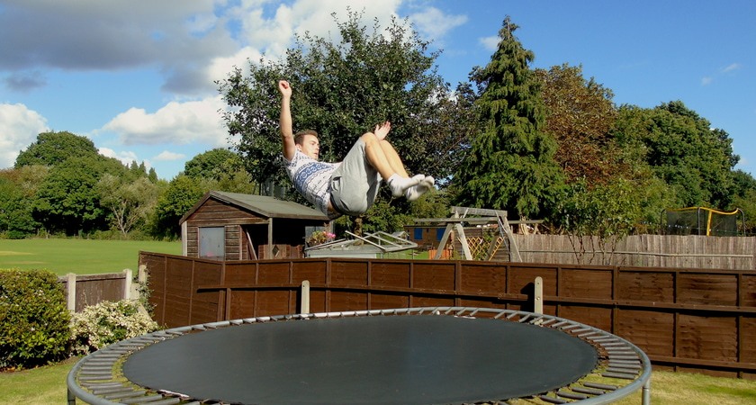 батут безопастност перфектния