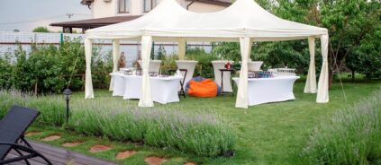 защита от вятър чрез шатра